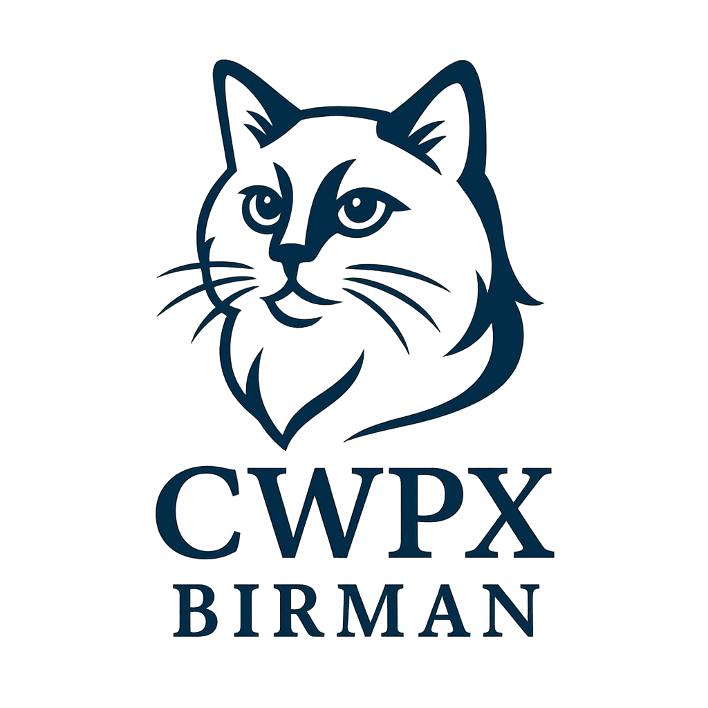 Lifestyle photo used in the CWPX Birman branding and gallery.